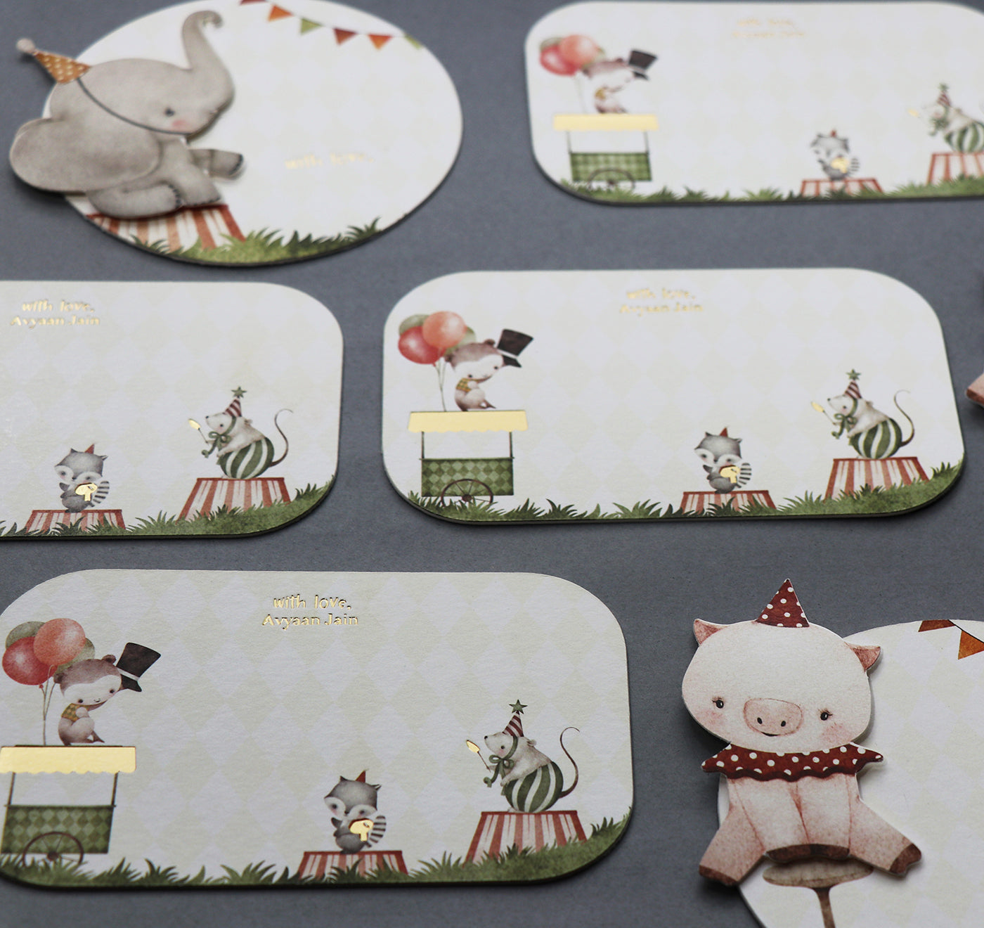 Once Upon a Circus – An Enchanted Personalised Stationery Set (Set of 30)