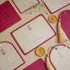Crimson Royale – A Luxe Personalised Stationery Set (Set of 20)