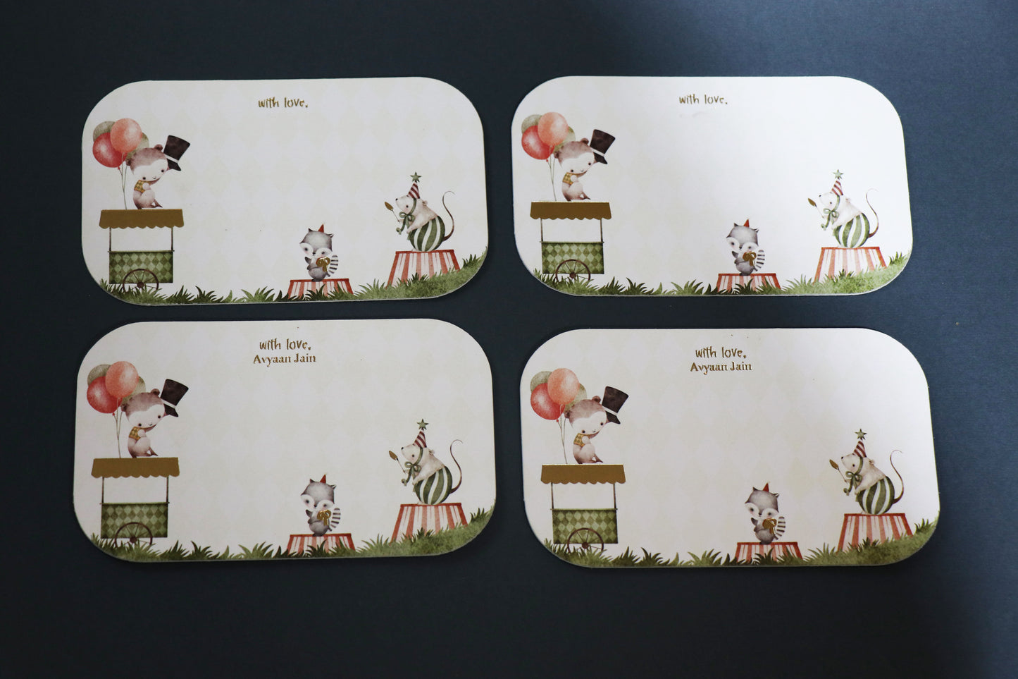 Once Upon a Circus – An Enchanted Personalised Stationery Set (Set of 30)