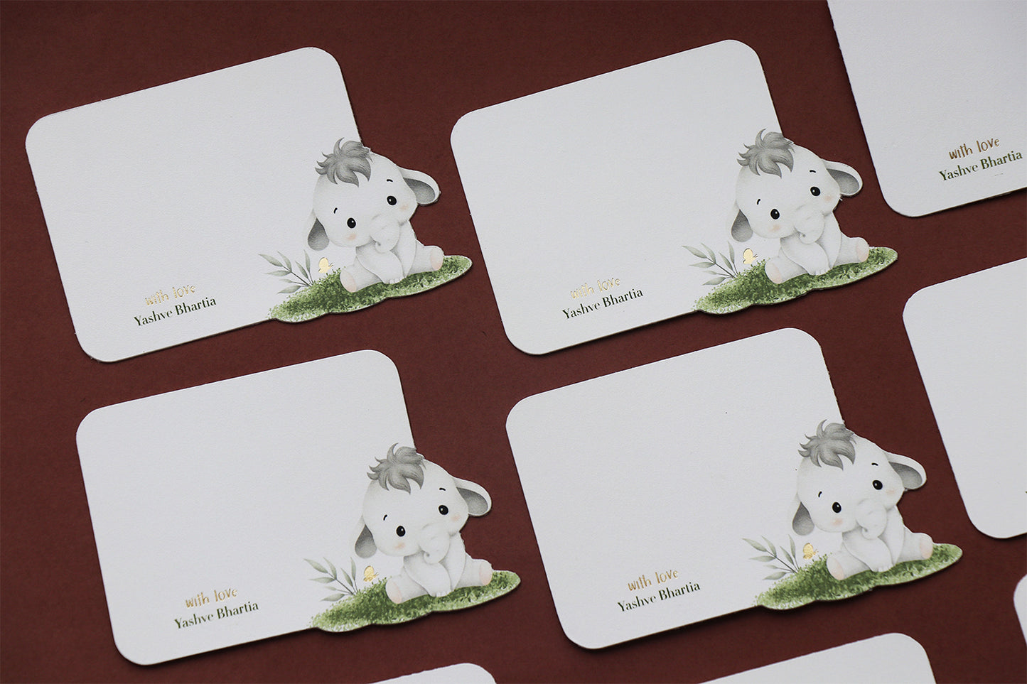 Dear Dumbo – Personalised Elephant-Themed Kids Stationery (Set of 30)