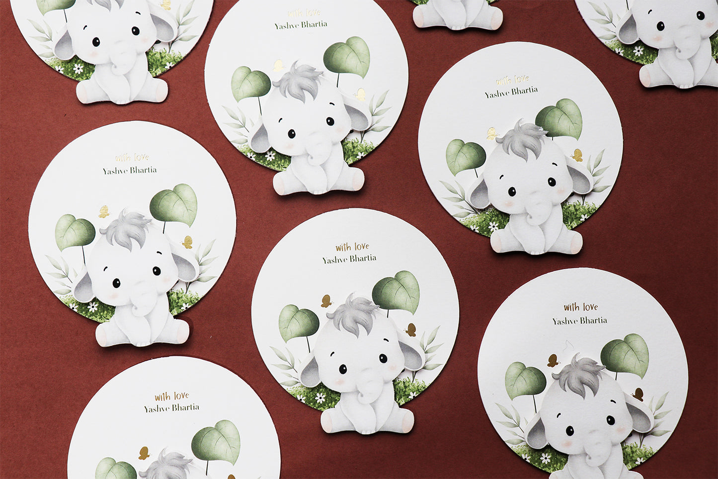 Dear Dumbo – Personalised Elephant-Themed Kids Stationery (Set of 30)