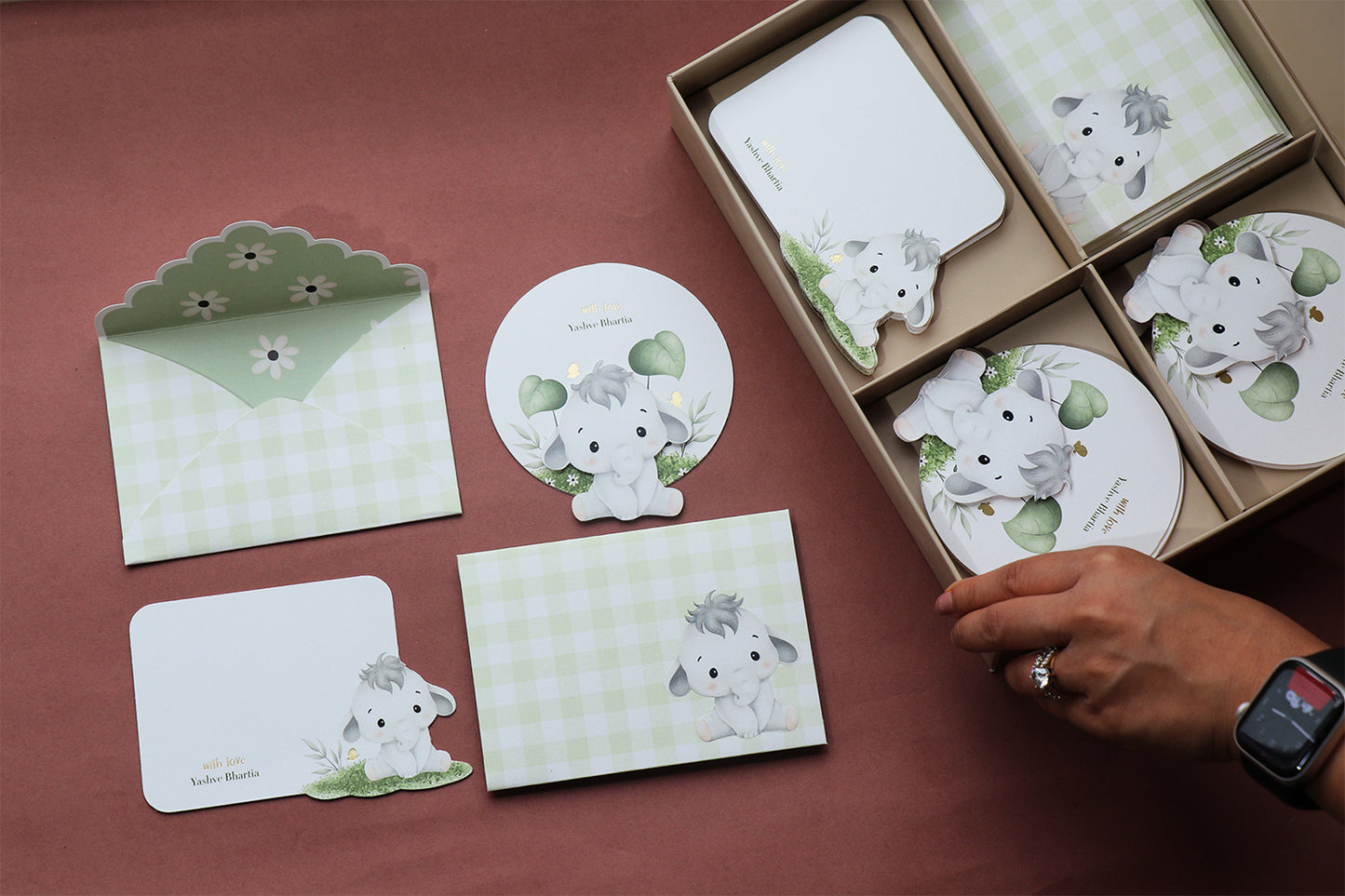 Dear Dumbo – Personalised Elephant-Themed Kids Stationery (Set of 30)