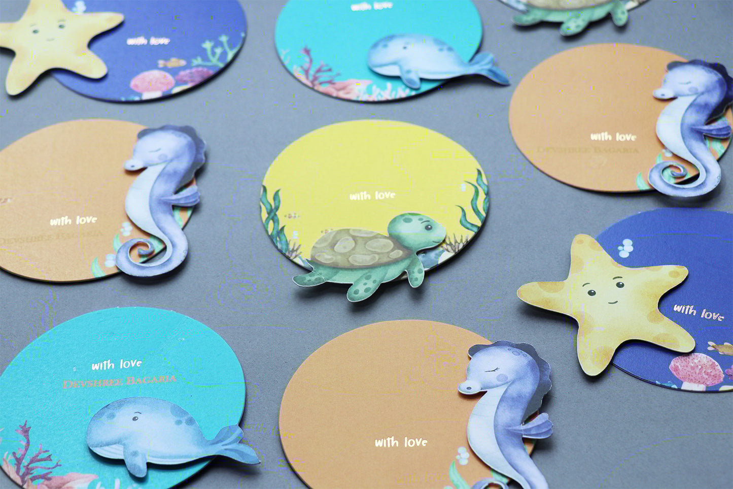 Hello from the Sea – Ocean-Themed Thank You Tags (Set of 20)