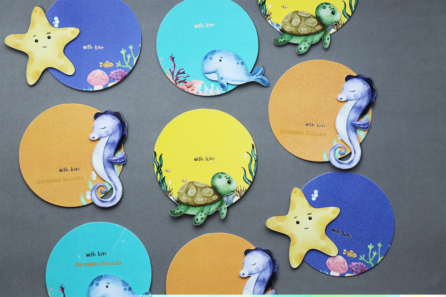 Hello from the Sea – Ocean-Themed Thank You Tags (Set of 20)