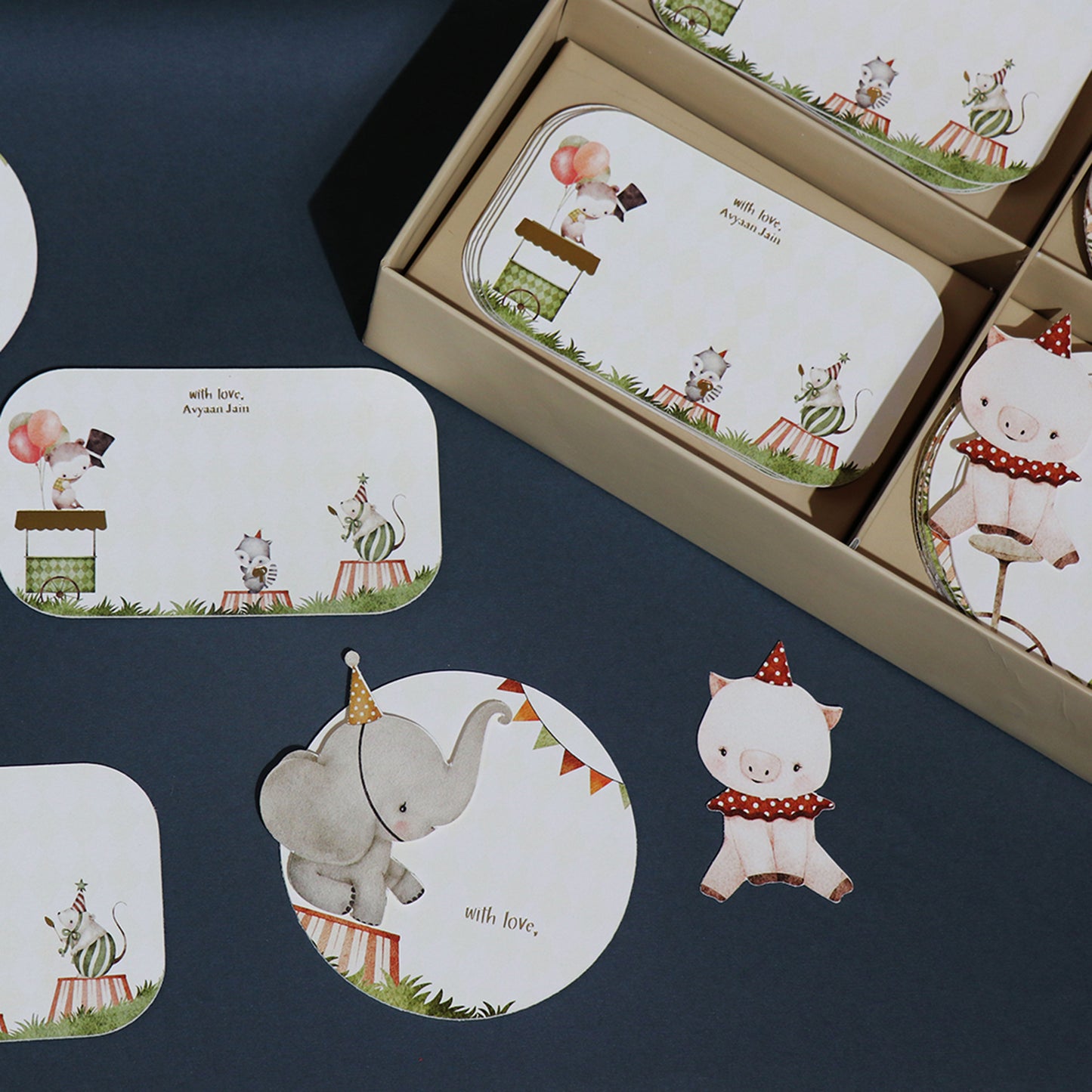 Once Upon a Circus – An Enchanted Personalised Stationery Set (Set of 30)